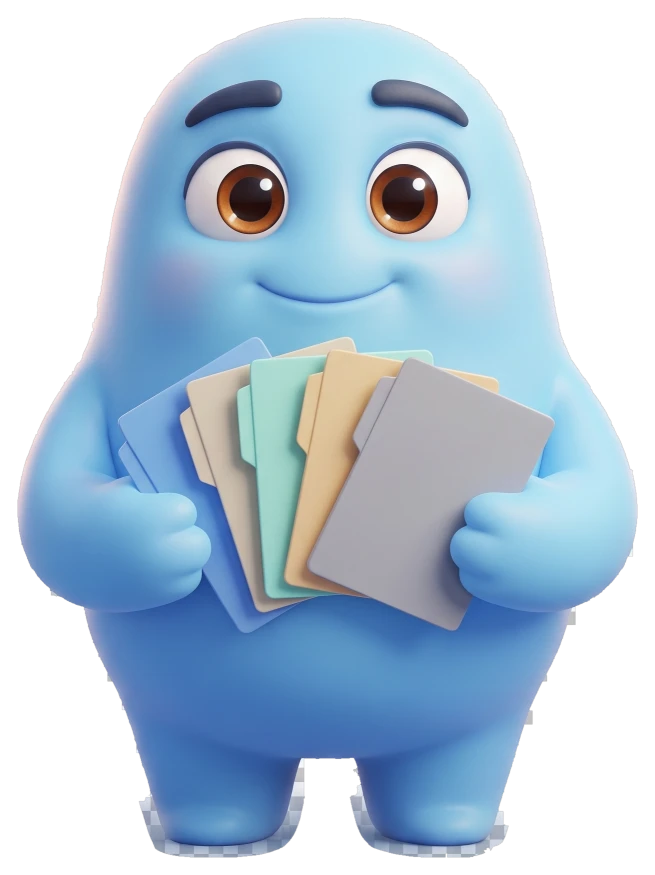 Juri hält aufgefächerte Aktenordner zu verschiedenen Rechtsbereichen